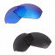 HKUCO Blue+Black Polarized Replacement Lenses for Oakley Romeo 2.0 Sunglasses